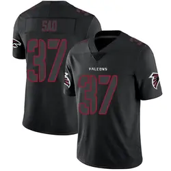 Men's Anthony Sao Atlanta Falcons Jersey - Black Impact Limited