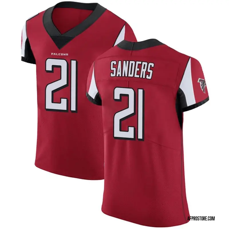 deion sanders falcons jersey red