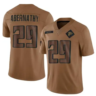 Men's Micah Abernathy Atlanta Falcons 2023 Salute To Service Jersey - Brown Limited