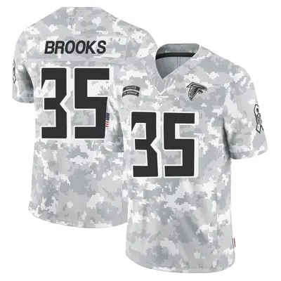 Men's Natrone Brooks Atlanta Falcons 2024 Salute to Service Jersey - Arctic Camo Limited