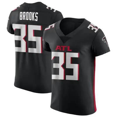 Men's Natrone Brooks Atlanta Falcons Alternate Jersey - Black Elite