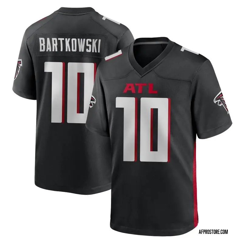 Men's Steve Bartkowski Atlanta Falcons Alternate Jersey - Black Game