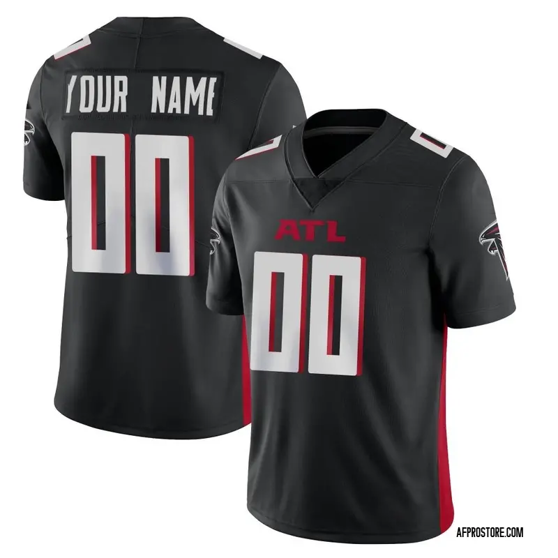 Youth Custom Atlanta Falcons Vapor Untouchable Jersey - Black Limited