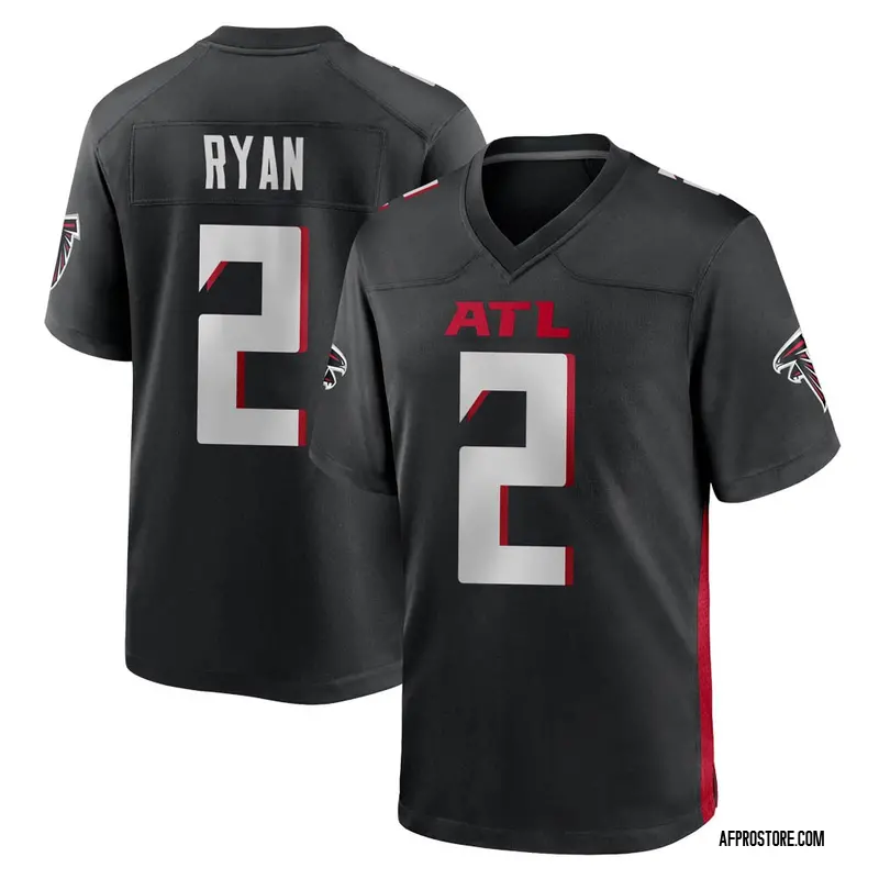 Youth Matt Ryan Atlanta Falcons Alternate Jersey - Black Game