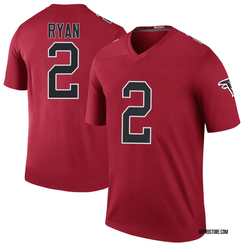 Youth Matt Ryan Atlanta Falcons Color Rush Jersey - Red Legend